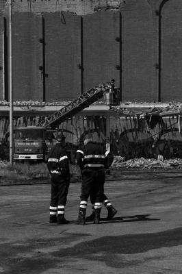 TREVISO 08 04 2015 ARCHEOLOGIA INDUSTRIALE - INCENDIO CHIARI E FORTI
