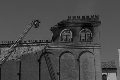 TREVISO 08 04 2015 ARCHEOLOGIA INDUSTRIALE - INCENDIO CHIARI E FORTI