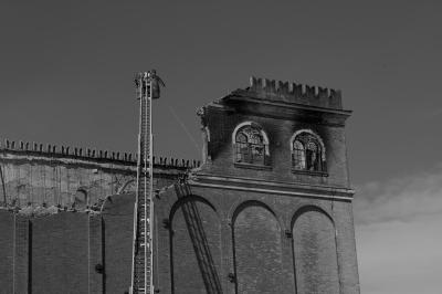 TREVISO 08 04 2015 ARCHEOLOGIA INDUSTRIALE - INCENDIO CHIARI E FORTI