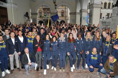 CONEGLIANO 24 09 2017LEGAVOLLEY CAMPIONATO 2017-2018  PROSECCO DOC IMOCO - PRESENTAZIONE SQUADRA PIAZZA CIMA