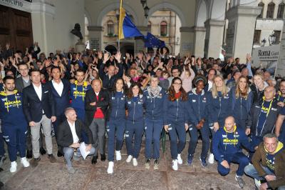 CONEGLIANO 24 09 2017LEGAVOLLEY CAMPIONATO 2017-2018  PROSECCO DOC IMOCO - PRESENTAZIONE SQUADRA PIAZZA CIMA