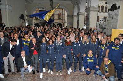 CONEGLIANO 24 09 2017LEGAVOLLEY CAMPIONATO 2017-2018  PROSECCO DOC IMOCO - PRESENTAZIONE SQUADRA PIAZZA CIMA
