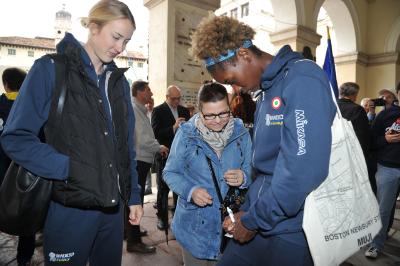CONEGLIANO 24 09 2017LEGAVOLLEY CAMPIONATO 2017-2018  PROSECCO DOC IMOCO - PRESENTAZIONE SQUADRA PIAZZA CIMA