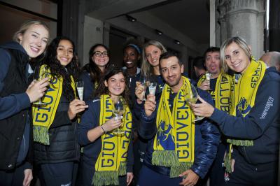 CONEGLIANO 24 09 2017LEGAVOLLEY CAMPIONATO 2017-2018  PROSECCO DOC IMOCO - PRESENTAZIONE SQUADRA PIAZZA CIMA