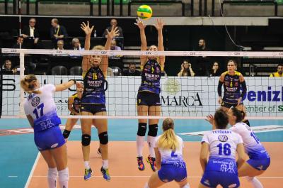 TREVISO 21 10 2017 CEV 2017-2018 ANTONIO CARRARO IMOCO - LINEMAR BEKECSABI