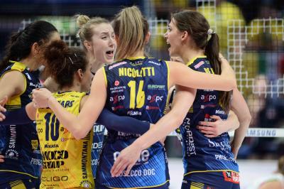BOLOGNA 18 02 2018 LEGAVOLLEY COPPA ITALIA 2017-2018  PROSECCO DOC IMOCO - IGOR GORGONZOLA NOVARA