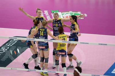 BOLOGNA 18 02 2018 LEGAVOLLEY COPPA ITALIA 2017-2018  PROSECCO DOC IMOCO - IGOR GORGONZOLA NOVARA