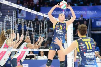 BOLOGNA 18 02 2018 LEGAVOLLEY COPPA ITALIA 2017-2018  PROSECCO DOC IMOCO - IGOR GORGONZOLA NOVARA