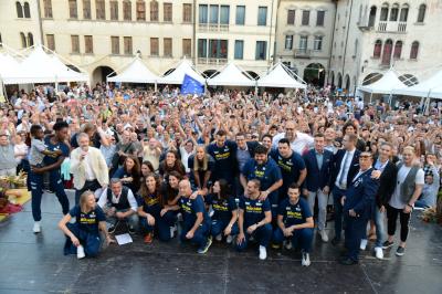 CONEGLIANO 23 09 2018 LEGAVOLLEY CAMPIONATO  2018-2019  PROSECCO DOC IMOCO - PRESENTAZIONE SQUADRA PIAZZA CIMA