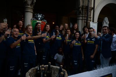CONEGLIANO 23 09 2018 LEGAVOLLEY CAMPIONATO  2018-2019  PROSECCO DOC IMOCO - PRESENTAZIONE SQUADRA PIAZZA CIMA