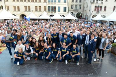 CONEGLIANO 23 09 2018 LEGAVOLLEY CAMPIONATO  2018-2019  PROSECCO DOC IMOCO - PRESENTAZIONE SQUADRA PIAZZA CIMA