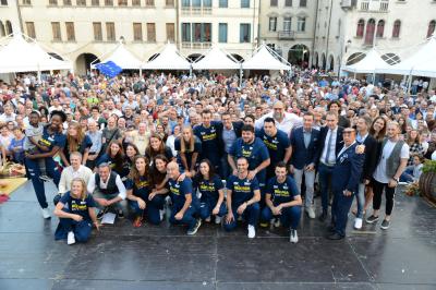 CONEGLIANO 23 09 2018 LEGAVOLLEY CAMPIONATO  2018-2019  PROSECCO DOC IMOCO - PRESENTAZIONE SQUADRA PIAZZA CIMA