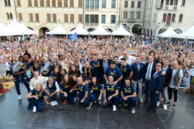 CONEGLIANO 23 09 2018 LEGAVOLLEY CAMPIONATO  2018-2019  PROSECCO DOC IMOCO - PRESENTAZIONE SQUADRA PIAZZA CIMA
