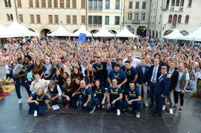 CONEGLIANO 23 09 2018 LEGAVOLLEY CAMPIONATO  2018-2019  PROSECCO DOC IMOCO - PRESENTAZIONE SQUADRA PIAZZA CIMA