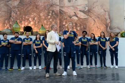 CONEGLIANO 23 09 2018 LEGAVOLLEY CAMPIONATO  2018-2019  PROSECCO DOC IMOCO - PRESENTAZIONE SQUADRA PIAZZA CIMA