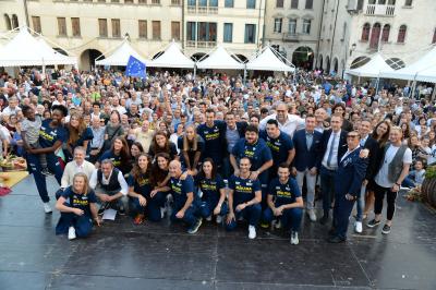 CONEGLIANO 23 09 2018 LEGAVOLLEY CAMPIONATO  2018-2019  PROSECCO DOC IMOCO - PRESENTAZIONE SQUADRA PIAZZA CIMA
