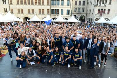 CONEGLIANO 23 09 2018 LEGAVOLLEY CAMPIONATO  2018-2019  PROSECCO DOC IMOCO - PRESENTAZIONE SQUADRA PIAZZA CIMA