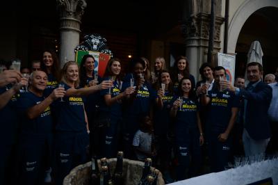 CONEGLIANO 23 09 2018 LEGAVOLLEY CAMPIONATO  2018-2019  PROSECCO DOC IMOCO - PRESENTAZIONE SQUADRA PIAZZA CIMA