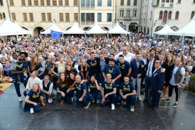 CONEGLIANO 23 09 2018 LEGAVOLLEY CAMPIONATO  2018-2019  PROSECCO DOC IMOCO - PRESENTAZIONE SQUADRA PIAZZA CIMA