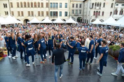 CONEGLIANO 23 09 2018 LEGAVOLLEY CAMPIONATO  2018-2019  PROSECCO DOC IMOCO - PRESENTAZIONE SQUADRA PIAZZA CIMA