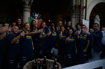 CONEGLIANO 23 09 2018 LEGAVOLLEY CAMPIONATO  2018-2019  PROSECCO DOC IMOCO - PRESENTAZIONE SQUADRA PIAZZA CIMA