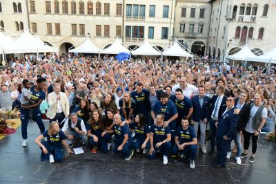 CONEGLIANO 23 09 2018 LEGAVOLLEY CAMPIONATO  2018-2019  PROSECCO DOC IMOCO - PRESENTAZIONE SQUADRA PIAZZA CIMA