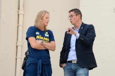 CONEGLIANO 23 09 2018 LEGAVOLLEY CAMPIONATO  2018-2019  PROSECCO DOC IMOCO - PRESENTAZIONE SQUADRA PIAZZA CIMA