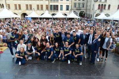 CONEGLIANO 23 09 2018 LEGAVOLLEY CAMPIONATO  2018-2019  PROSECCO DOC IMOCO - PRESENTAZIONE SQUADRA PIAZZA CIMA