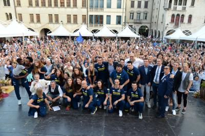 CONEGLIANO 23 09 2018 LEGAVOLLEY CAMPIONATO  2018-2019  PROSECCO DOC IMOCO - PRESENTAZIONE SQUADRA PIAZZA CIMA