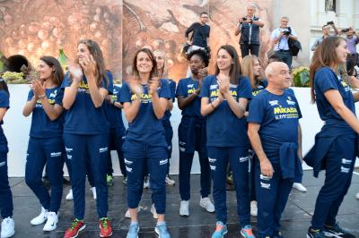 CONEGLIANO 23 09 2018 LEGAVOLLEY CAMPIONATO  2018-2019  PROSECCO DOC IMOCO - PRESENTAZIONE SQUADRA PIAZZA CIMA