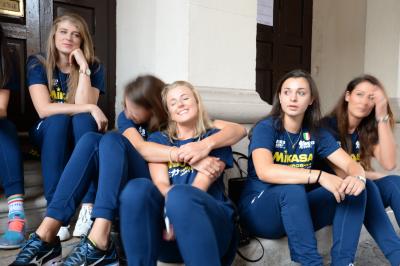 CONEGLIANO 23 09 2018 LEGAVOLLEY CAMPIONATO  2018-2019  PROSECCO DOC IMOCO - PRESENTAZIONE SQUADRA PIAZZA CIMA