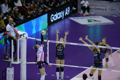 TREVISO 10 11 2018 LEGAVOLLEY SUPOERCOPPA  2018-2019  PROSECCO DOC IMOCO - IGOR GORGONZOLA NOVARA