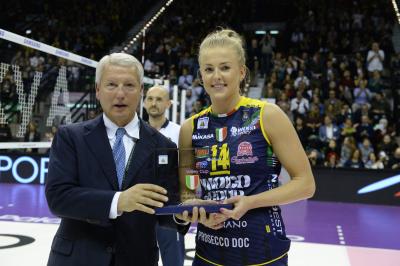 TREVISO 10 11 2018 LEGAVOLLEY SUPOERCOPPA  2018-2019  PROSECCO DOC IMOCO - IGOR GORGONZOLA NOVARA