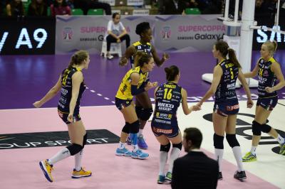 TREVISO 10 11 2018 LEGAVOLLEY SUPOERCOPPA  2018-2019  PROSECCO DOC IMOCO - IGOR GORGONZOLA NOVARA