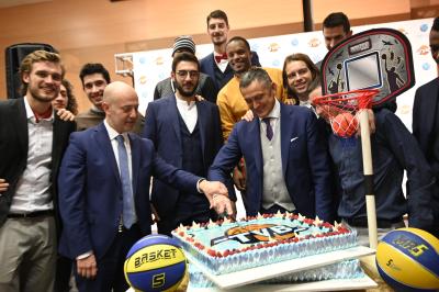 TREVISO 20 12 2018 LNP CAMPIONATO 2018-2019 DE LONGHI TREVISO BASKET - FESTA NATALE