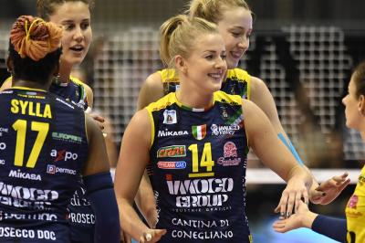 TREVISO 23 12 2018 LEGAVOLLEY CAMPIONATO 2018-2019  PROSECCO DOC IMOCO - BOSCA SAN BERNARDO CUNEO