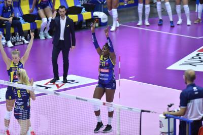 TREVISO 13 10 2019  LEGAVOLLEY FEMMINILE CAMPIONATO 2019-2020  PROSECCO DOC IMOCO - SAUGELLA MONZA
