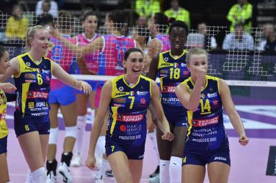 TREVISO 13 10 2019  LEGAVOLLEY FEMMINILE CAMPIONATO 2019-2020  PROSECCO DOC IMOCO - SAUGELLA MONZA