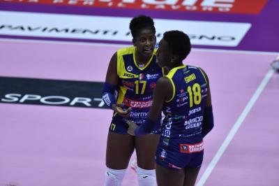 TREVISO 13 10 2019  LEGAVOLLEY FEMMINILE CAMPIONATO 2019-2020  PROSECCO DOC IMOCO - SAUGELLA MONZA
