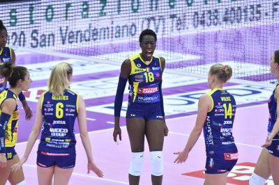 TREVISO 13 10 2019  LEGAVOLLEY FEMMINILE CAMPIONATO 2019-2020  PROSECCO DOC IMOCO - SAUGELLA MONZA