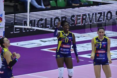 TREVISO 13 10 2019  LEGAVOLLEY FEMMINILE CAMPIONATO 2019-2020  PROSECCO DOC IMOCO - SAUGELLA MONZA