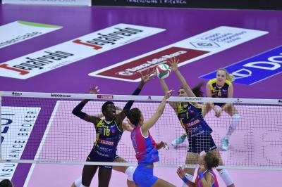 TREVISO 13 10 2019  LEGAVOLLEY FEMMINILE CAMPIONATO 2019-2020  PROSECCO DOC IMOCO - SAUGELLA MONZA