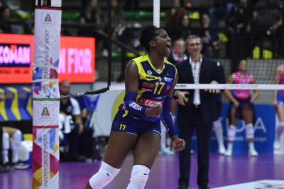 TREVISO 13 10 2019  LEGAVOLLEY FEMMINILE CAMPIONATO 2019-2020  PROSECCO DOC IMOCO - SAUGELLA MONZA
