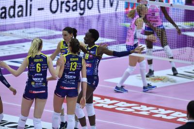 TREVISO 27 10 2019  LEGAVOLLEY FEMMINILE CAMPIONATO 2019-2020  PROSECCO DOC IMOCO -E PIU POMI CASALMAGGIORE