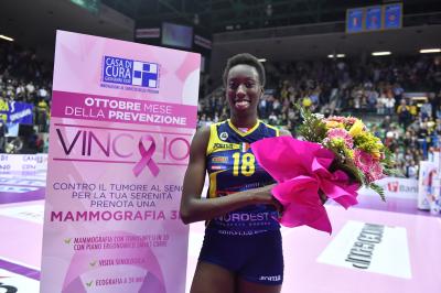 TREVISO 27 10 2019  LEGAVOLLEY FEMMINILE CAMPIONATO 2019-2020  PROSECCO DOC IMOCO -E PIU POMI CASALMAGGIORE