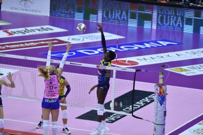 TREVISO 27 10 2019  LEGAVOLLEY FEMMINILE CAMPIONATO 2019-2020  PROSECCO DOC IMOCO -E PIU POMI CASALMAGGIORE