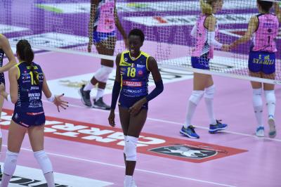 TREVISO 27 10 2019  LEGAVOLLEY FEMMINILE CAMPIONATO 2019-2020  PROSECCO DOC IMOCO -E PIU POMI CASALMAGGIORE