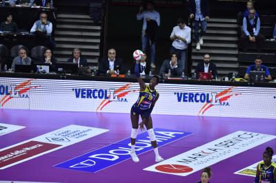 TREVISO 27 10 2019  LEGAVOLLEY FEMMINILE CAMPIONATO 2019-2020  PROSECCO DOC IMOCO -E PIU POMI CASALMAGGIORE