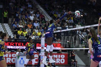 TREVISO 27 10 2019  LEGAVOLLEY FEMMINILE CAMPIONATO 2019-2020  PROSECCO DOC IMOCO -E PIU POMI CASALMAGGIORE
