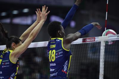 TREVISO 27 10 2019  LEGAVOLLEY FEMMINILE CAMPIONATO 2019-2020  PROSECCO DOC IMOCO -E PIU POMI CASALMAGGIORE
